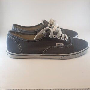 Vans Classic Laceup Low Top Shoes Gray Size Mens 6 Womens 7.5